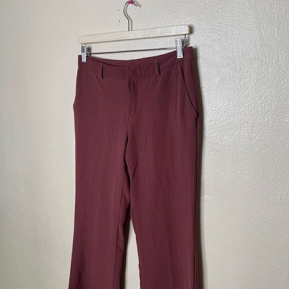 United Colors of Benetton Pants Women's Small Mahogany Straight Leg Casual - Picture 2 of 10